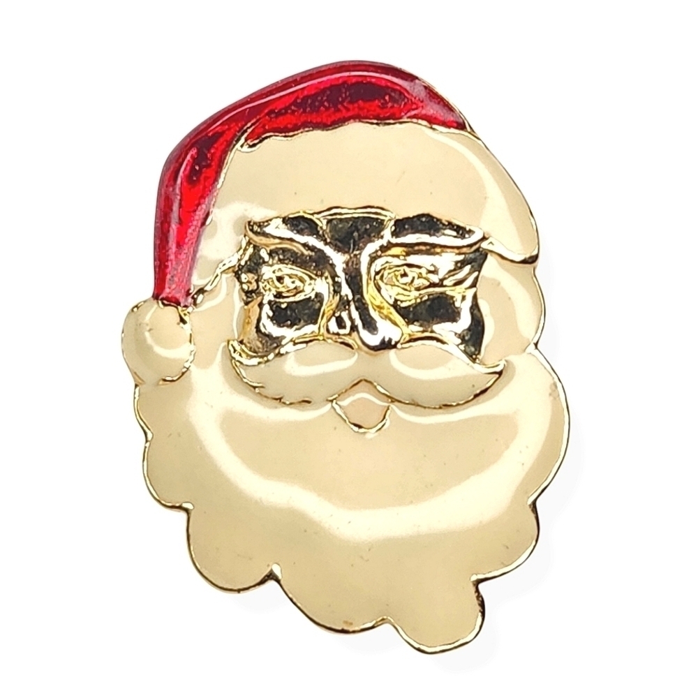 Vintage Santa Claus Enamel Steinmetz SFJ Brooch Pin